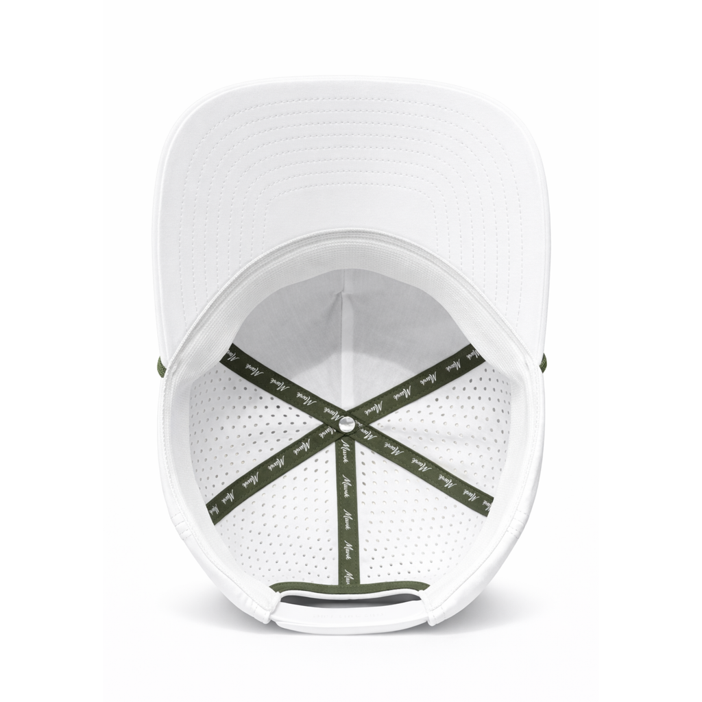 Mavik Performance Golf Hat - White / Green