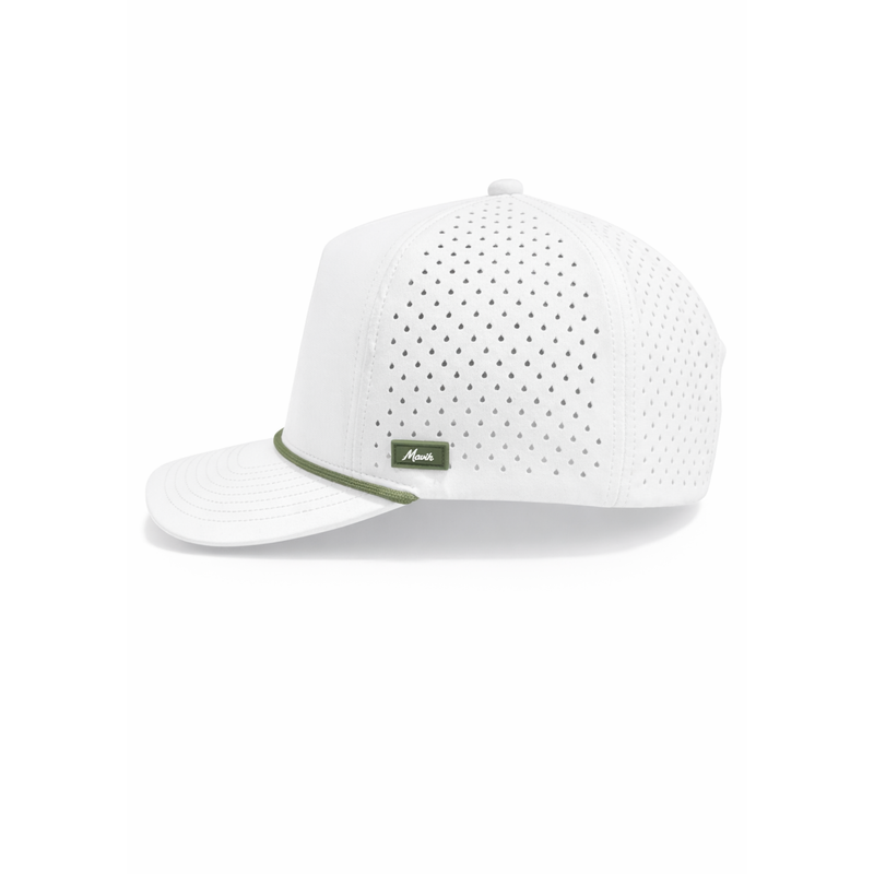 Mavik Performance Golf Hat - White / Green