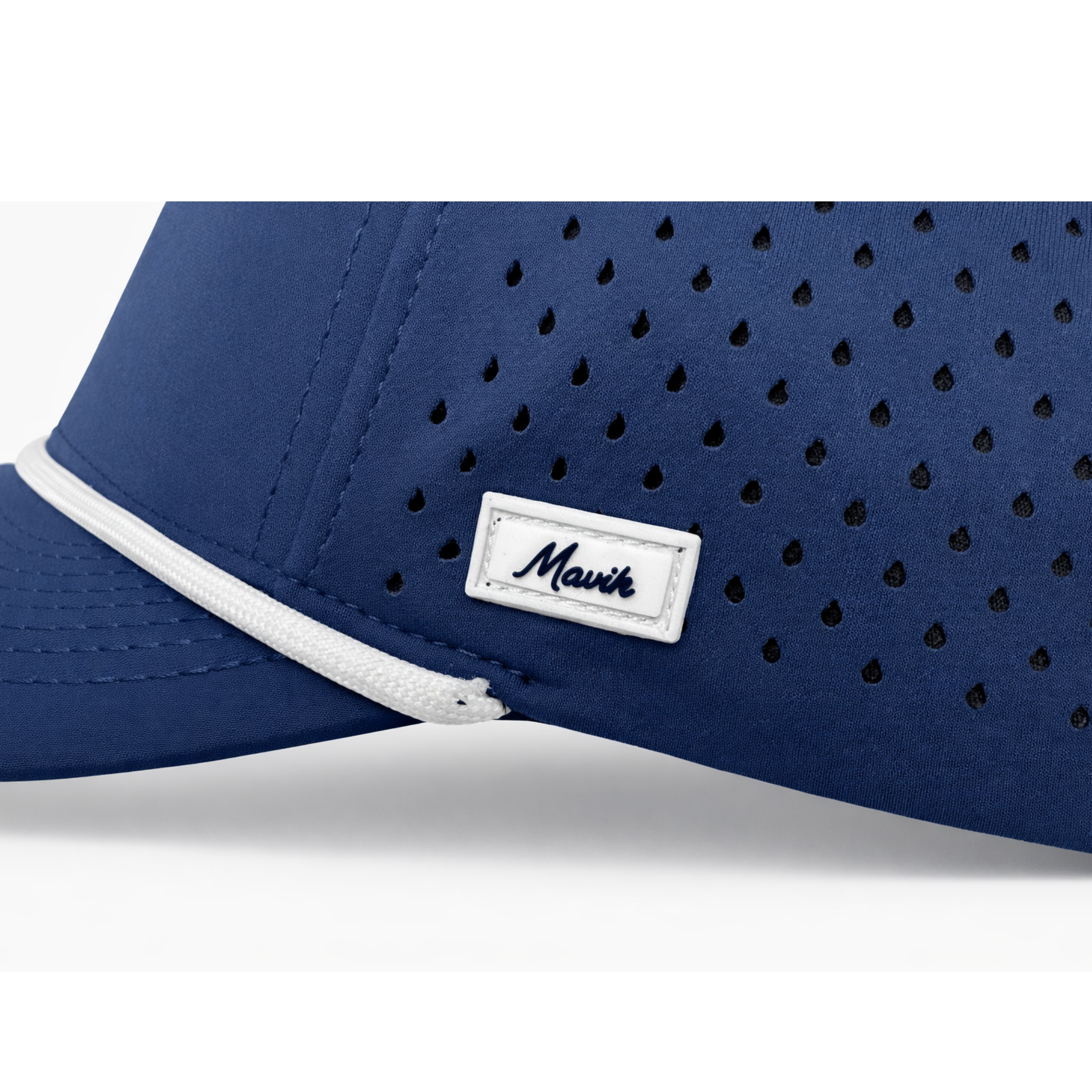 Mavik Performance Golf Hat - Navy Blue / White
