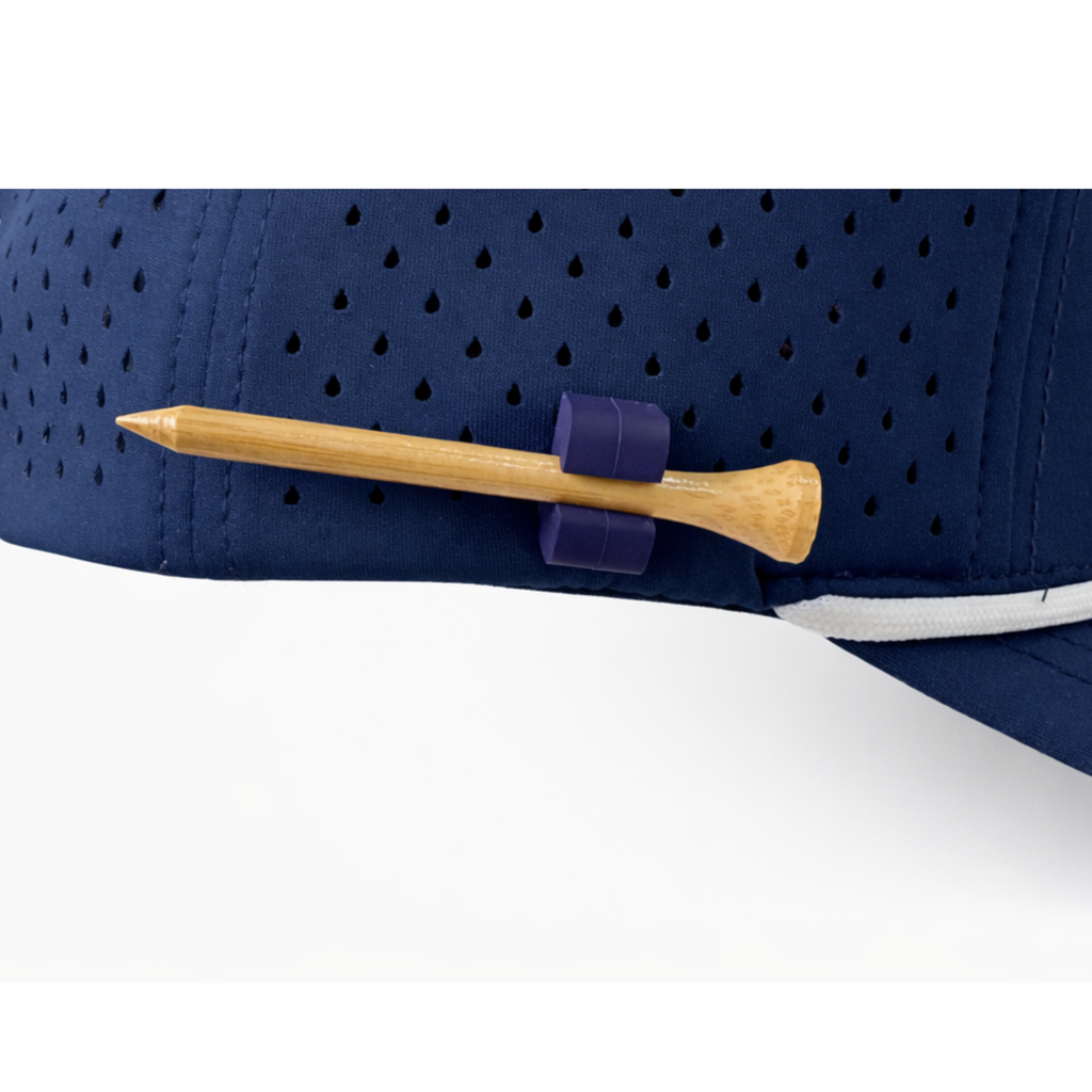 Mavik Performance Golf Hat - Navy Blue / White